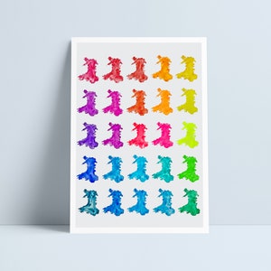 Gwlad Gwlad Gwlad impreso por Niki Pilkington / mapa galés Cymru Cymraeg Gales