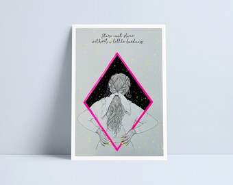 Stars can't shine without a little darkness by Niki Pilkington