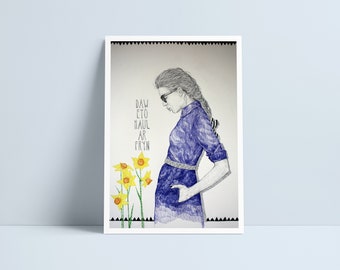 Daw eto haul ar fryn print van Niki Pilkington