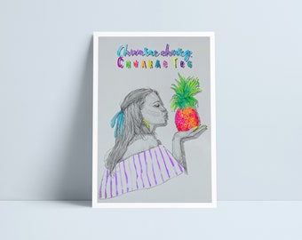 Chwarae chweg, chwarae teg print by Niki Pilkington / Fair play is sweet play quote Welsh dywediad Cymraeg