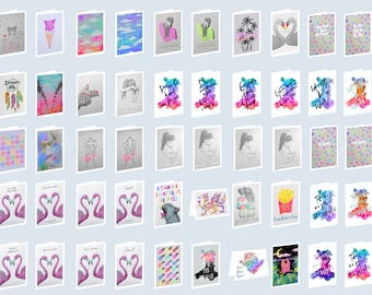 CARDS (6 PACK) The 'Pick n Mix' COLLECTION 2 by Niki Pilkington / blank cards Welsh