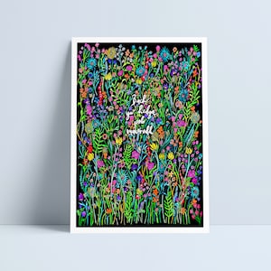 Bach yw hedyn pob mawredd print by Niki Pilkington / Small is the seed of all greatness quote Welsh dywediad Cymraeg