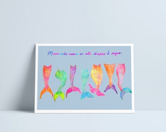 Mermaids come in all shapes & sizes by Niki Pilkington