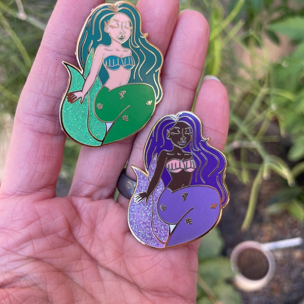 Mermaid enamel pin