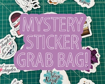 Mystery Sticker Pack, Mystery Grab Bag With Random Stickers, Waterproof Vinyl Stickers, Tumbler Label, Journal Stickers, Aesthetic Stickers