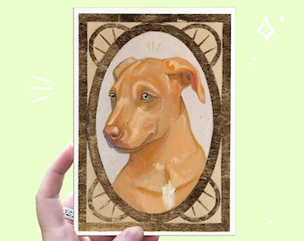 Retrato de mascota personalizado / 5x7 / 8x10 / 11x14 / retrato de perro / retrato de gato / retrato de caballo / retrato de loro / oro / plata