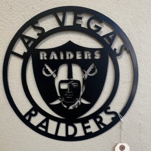 Las Vegas Raiders Metal Wall Art Raider Art. Home Decor Etsy