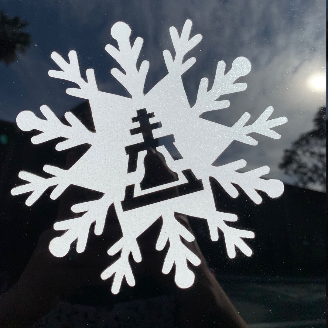Snowflake Raincross Car Decal - Etsy
