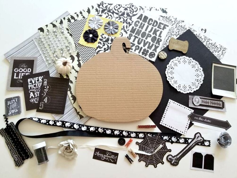 Halloween Craft Kit, Pumpkin Craft, Fall Craft Kit, Halloween Pumpkin