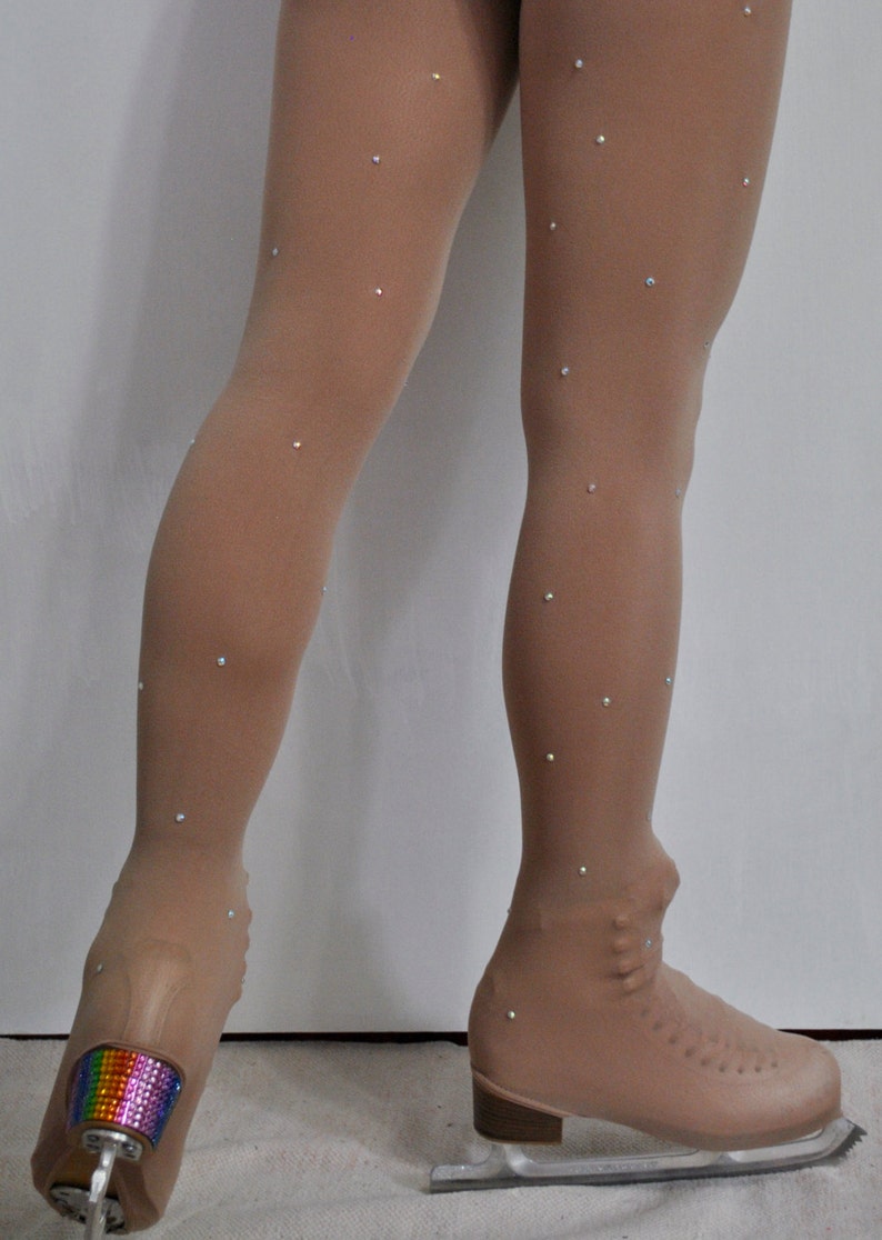 Rhinestoned tights image 1