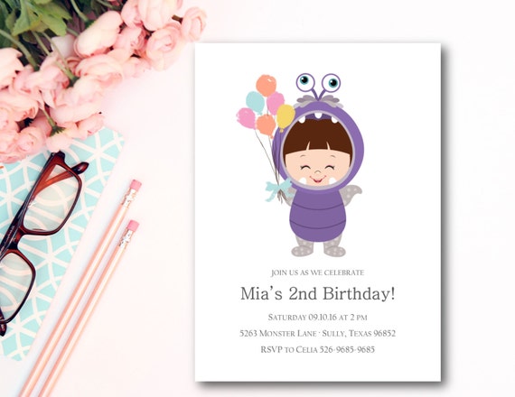 Monsters Inc Invite Etsy