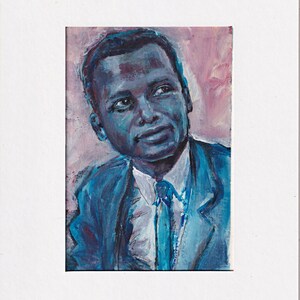 Sidney Poitier original painting