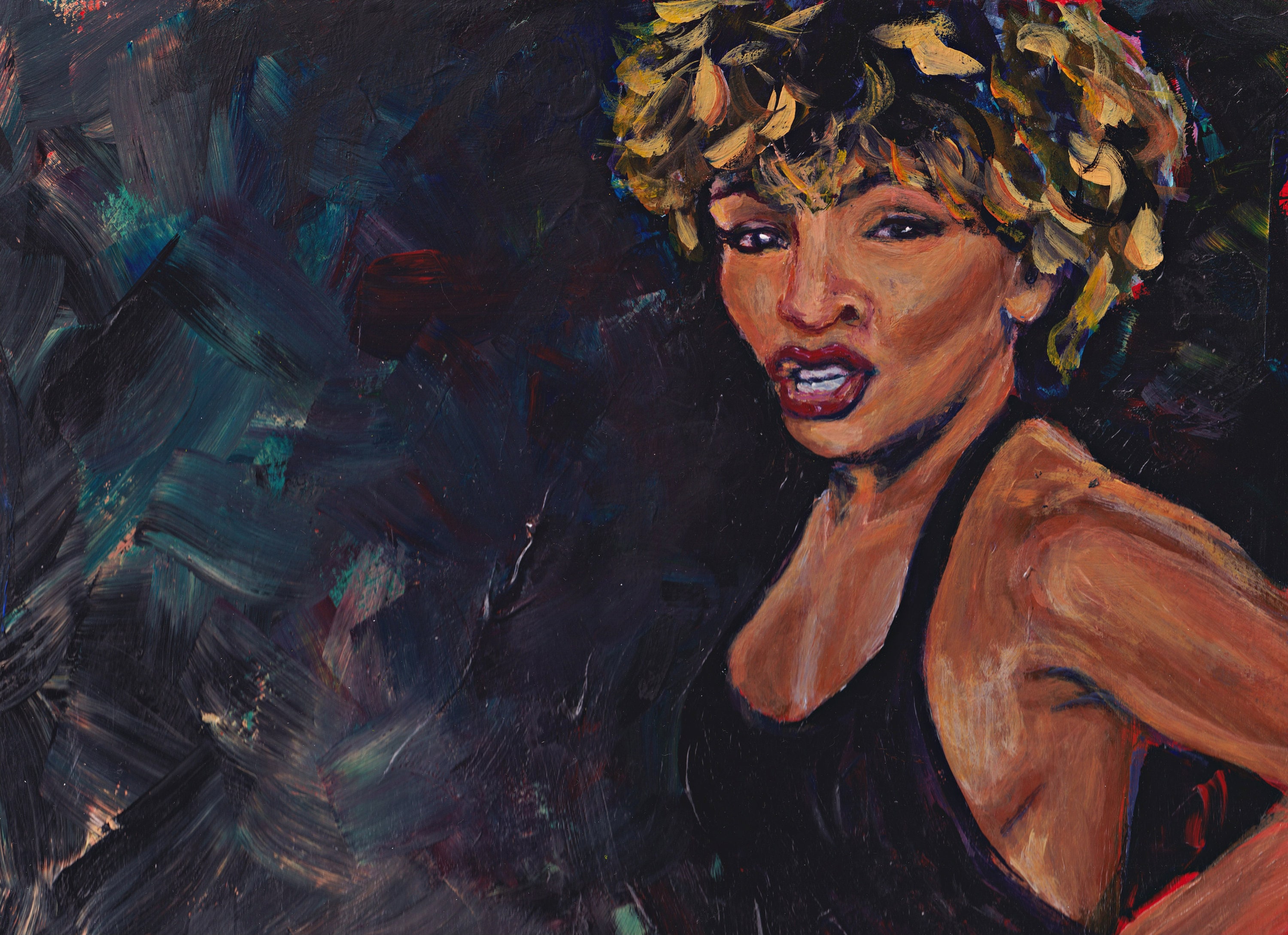 Tina Turner Original Painting Etsy