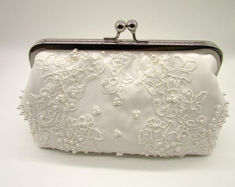Custom Heirloom Clutch: Handmade Bridal Keepsake from Your Fabric