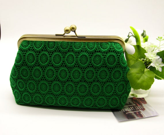 Green clutch purse hotsell