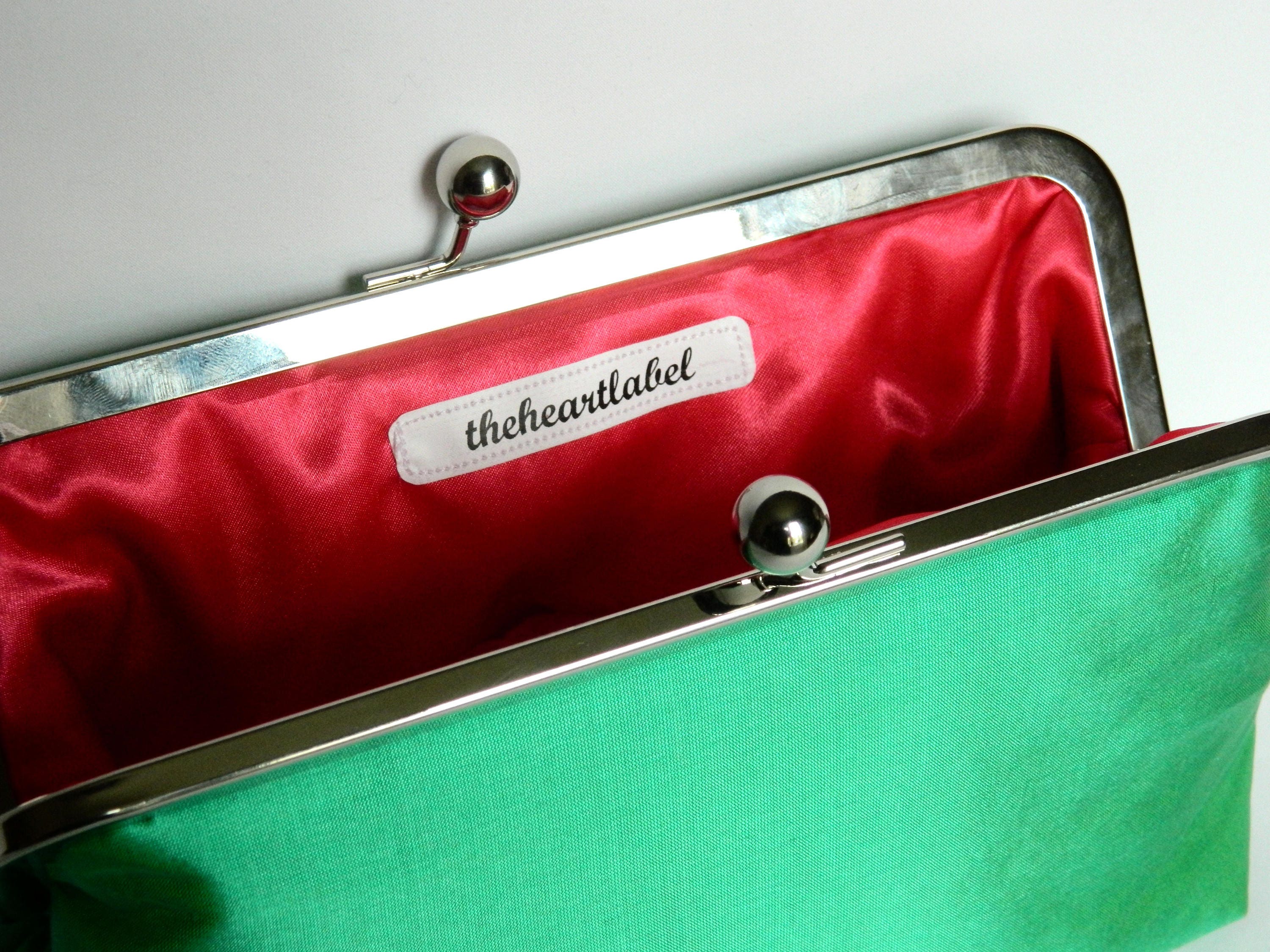 Green Clutch Silk Clutch Green Wedding Clutch Green Bridal Etsy UK