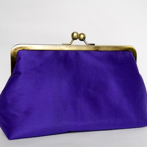 Purple Clutch Purse, Silk Clutch Bag, Purple Wedding Clutch, Purple Bridal Clutch,Purple Bridesmaid Clutch, Ladies Gifts, Evening Clutch