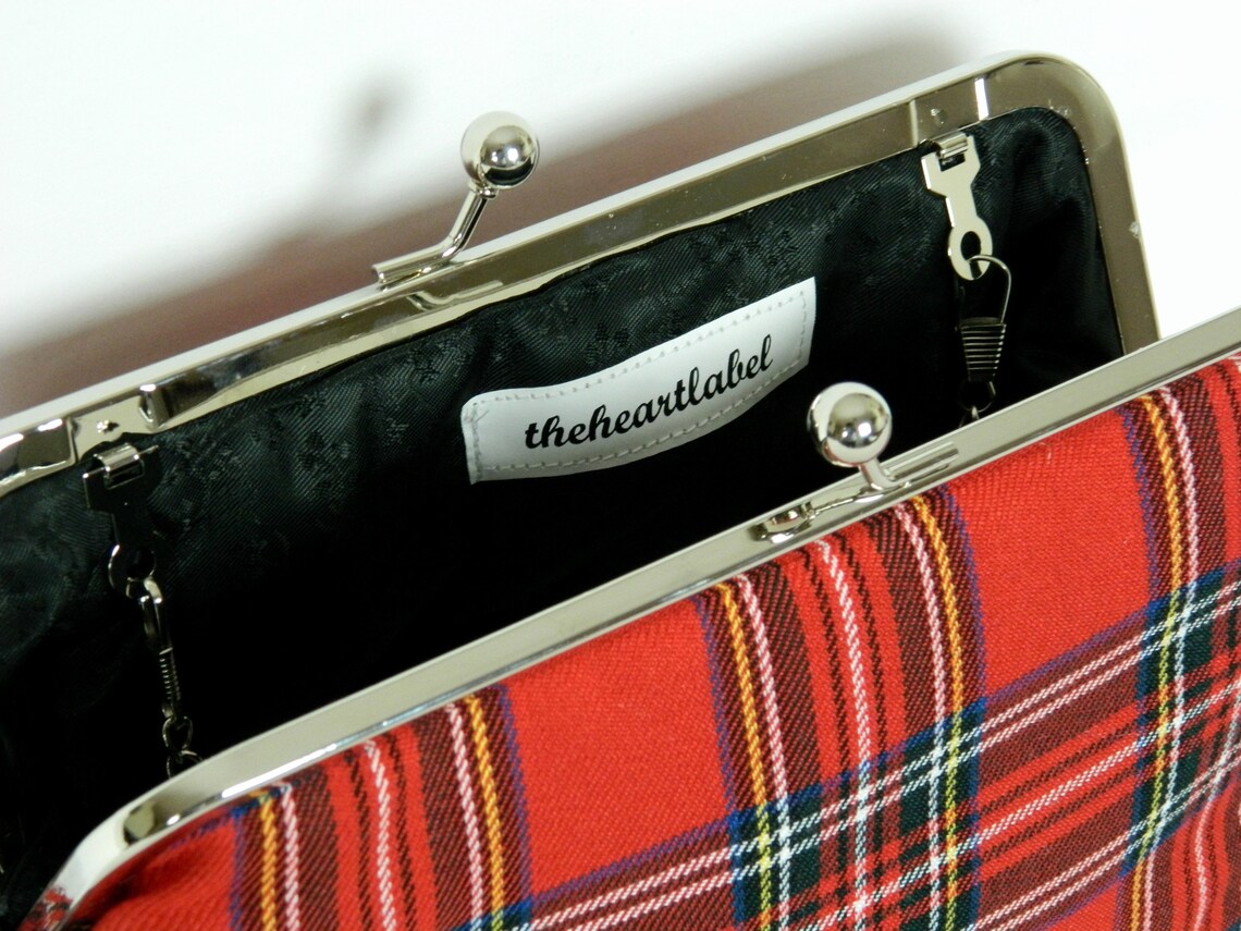 Tartan Plaid Clutch Purse Framed Clutch Purse Clutch Purse Etsy