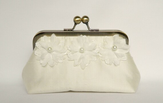 ivory bridal bag