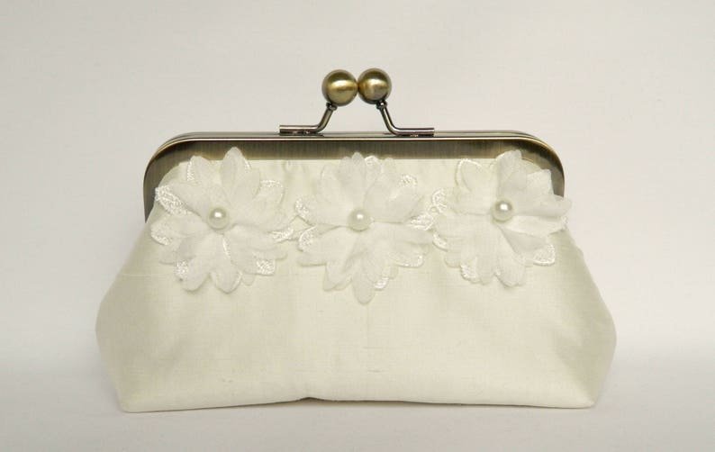 ivory wedding handbag