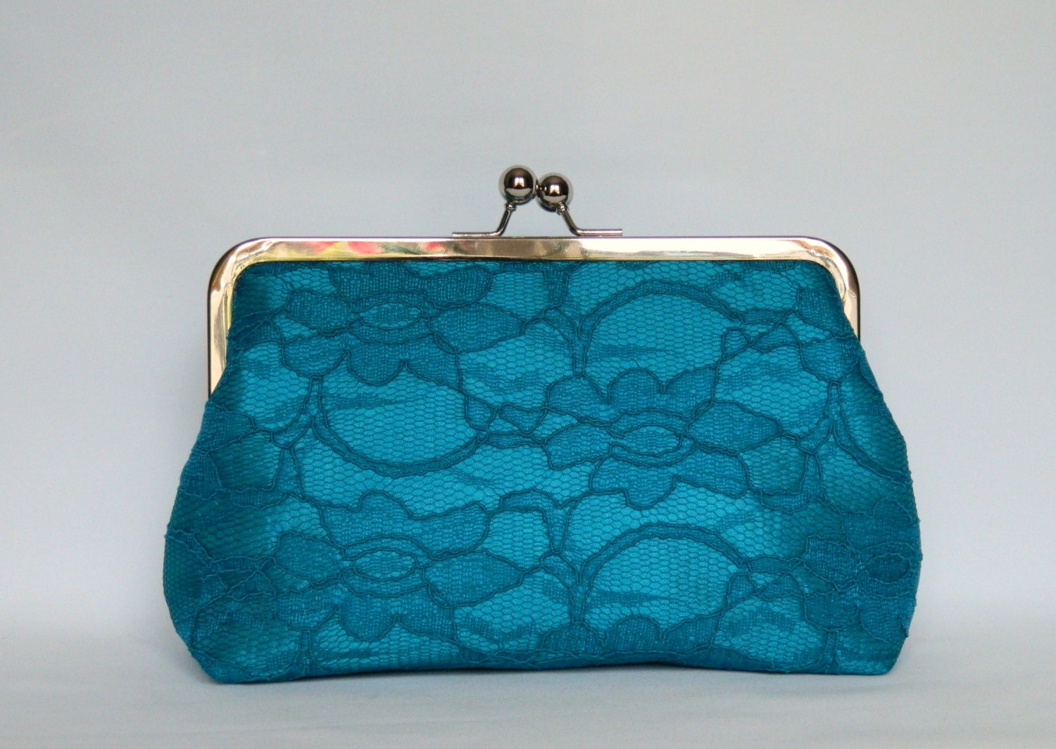 Turquoise blue shop clutch bag