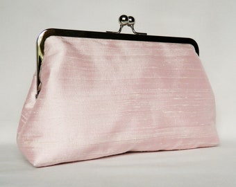 blush evening purse