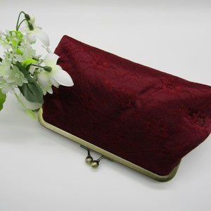 Burgunder Blumenspitze Clutch Bag, Clutch Geldbörse, Braut Clutch, Hochzeit Clutch Bag, Brautjungfer Clutch, Abend Clutch, Clutch Bag,