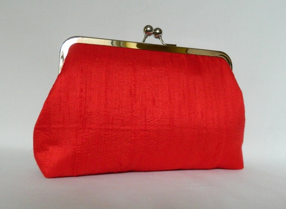 red and gold clutch