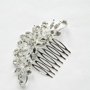 Rhinestone and Crystal Beads Bridal Hair Comb, Bridal Hair Comb, Wedding Hair Accessories, Brides Hair Comb