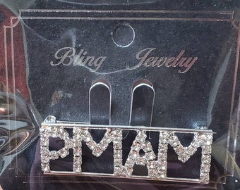 Past Most Ancient Matron (PMAM)  (HOJ/Heriones Of Jericho) Rhinestoned Brooch