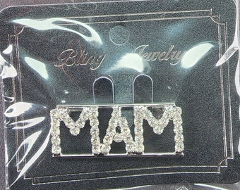 Past Most Ancient Matron (PMAM)  (HOJ/Heriones Of Jericho) Rhinestoned Brooch