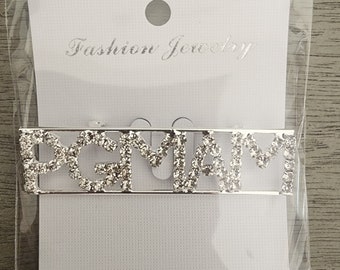 Past Grand Most Ancient Matron (PGMAM)  (HOJ/Heriones Of Jericho) Rhinestoned Brooch