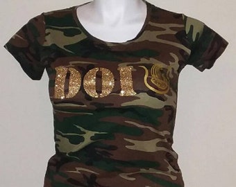 DOI Camo Glitter Tee