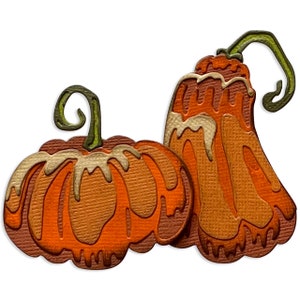 Sizzix Thinlits Dies by Tim Holtz - Pumpkin Duo Colorize