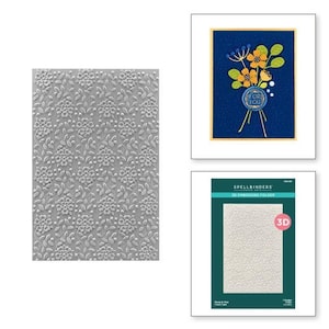 Spellbinders - Sealed For Summer Collection - Floral & Vine 3D Embossing Folder