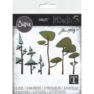 Sizzix Thinlits Dies By Tim Holtz  - Funky Trees