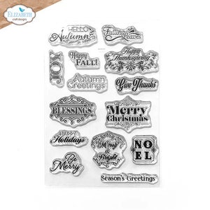 Elizabeth Craft Designs - Seasonal Sentiments - Cling Stamp