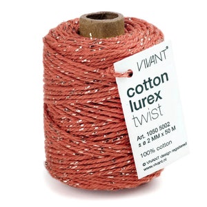 Spellbinders - Vivant Lurex Cotton Cord - Rust