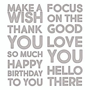 Sizzix Thinlits Dies By Tim Holtz - Bold Text #1