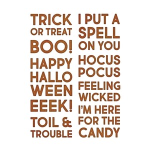 Sizzix Thinlits Dies by Tim Holtz - Bold Text Halloween