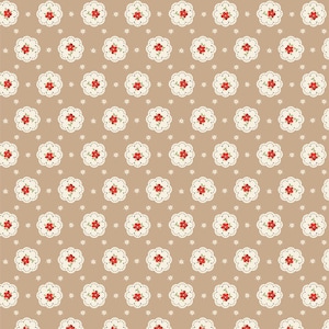 Poppie Cotton - My Favorite Things Bake Sale Brown - Sold by 1/2 yard