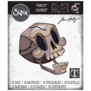 Sizzix Thinlits Dies By Tim Holtz - Skelly Colorize