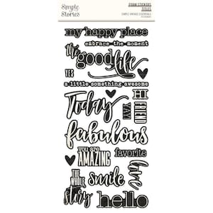 Simple Stories - Simple Vintage Essentials Titles Foam Stickers