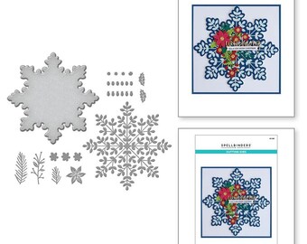 Spellbinders - Bibi's Snowflakes Collection - Snowflake Card Creator Etched Dies