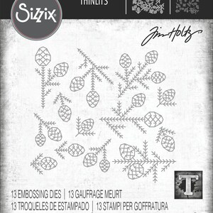 Sizzix Thinlits Dies by Tim Holtz - Pine Patterns