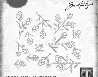 Sizzix Thinlits Dies by Tim Holtz - Pine Patterns