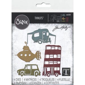 Sizzix Thinlits Dies By Tim Holtz  - Wacky Transport #1