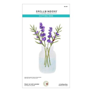 Spellbinders - Victorian Garden Die - Mason Jar & Lavender