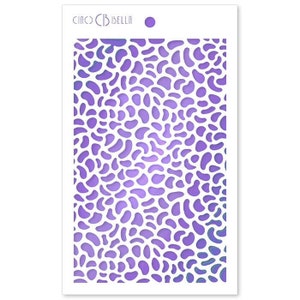 Ciao Bella - 5&quot;X8&quot; Stencil - Animal Dots