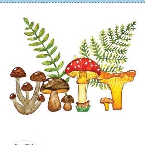 Elizabeth Craft Designs - Mushrooms & Ferns Craft Die
